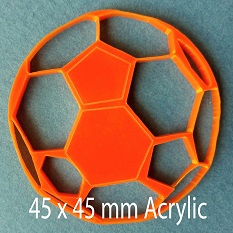 Ball, Acrylic Sports Ball,Acrylic,40x40mm,Pack of 4
