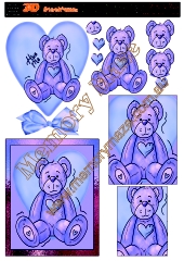 Teddy Bear purple