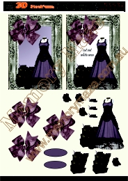 Vintage purple gown